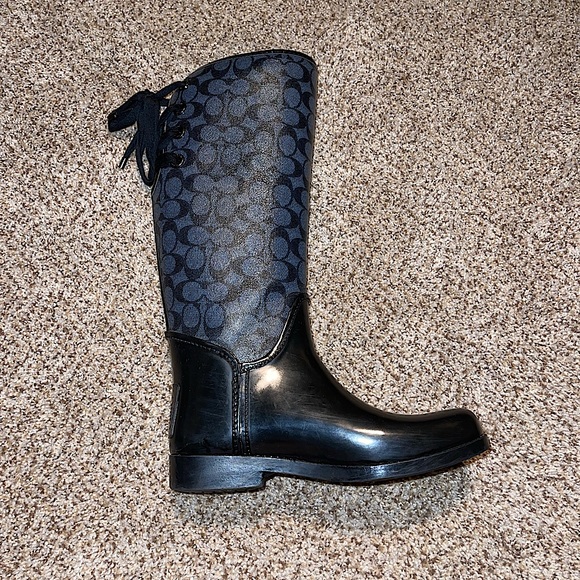 Coach Rain Boots Size 8.5/Eur 39